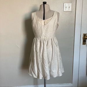 Ladakh Cream & Shimmer Dress w/ Bow Detail on Back